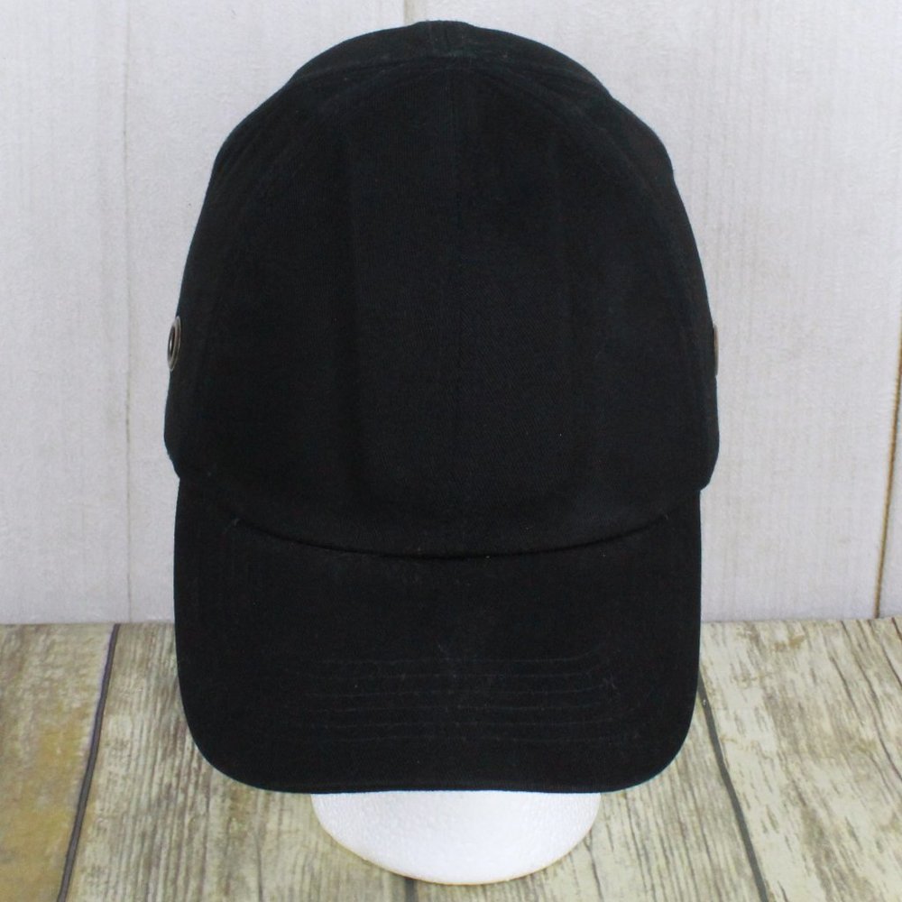 Condor Black Cotton Hook and Loop Vented Bump Cap Baseball Style - Picture 3 of 10